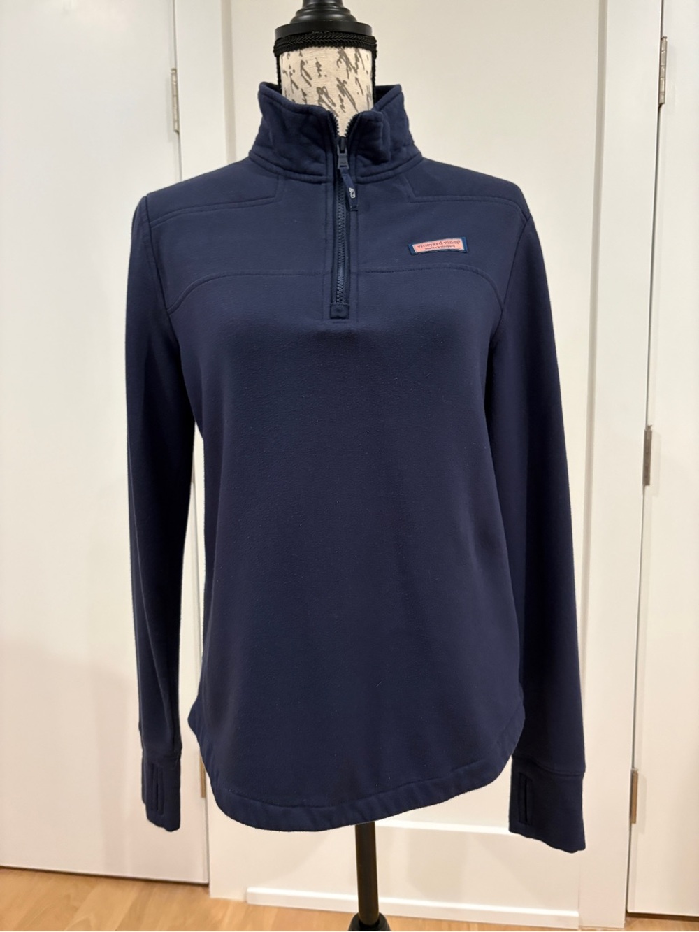 Vineyard vines women’s blue quarter zip small